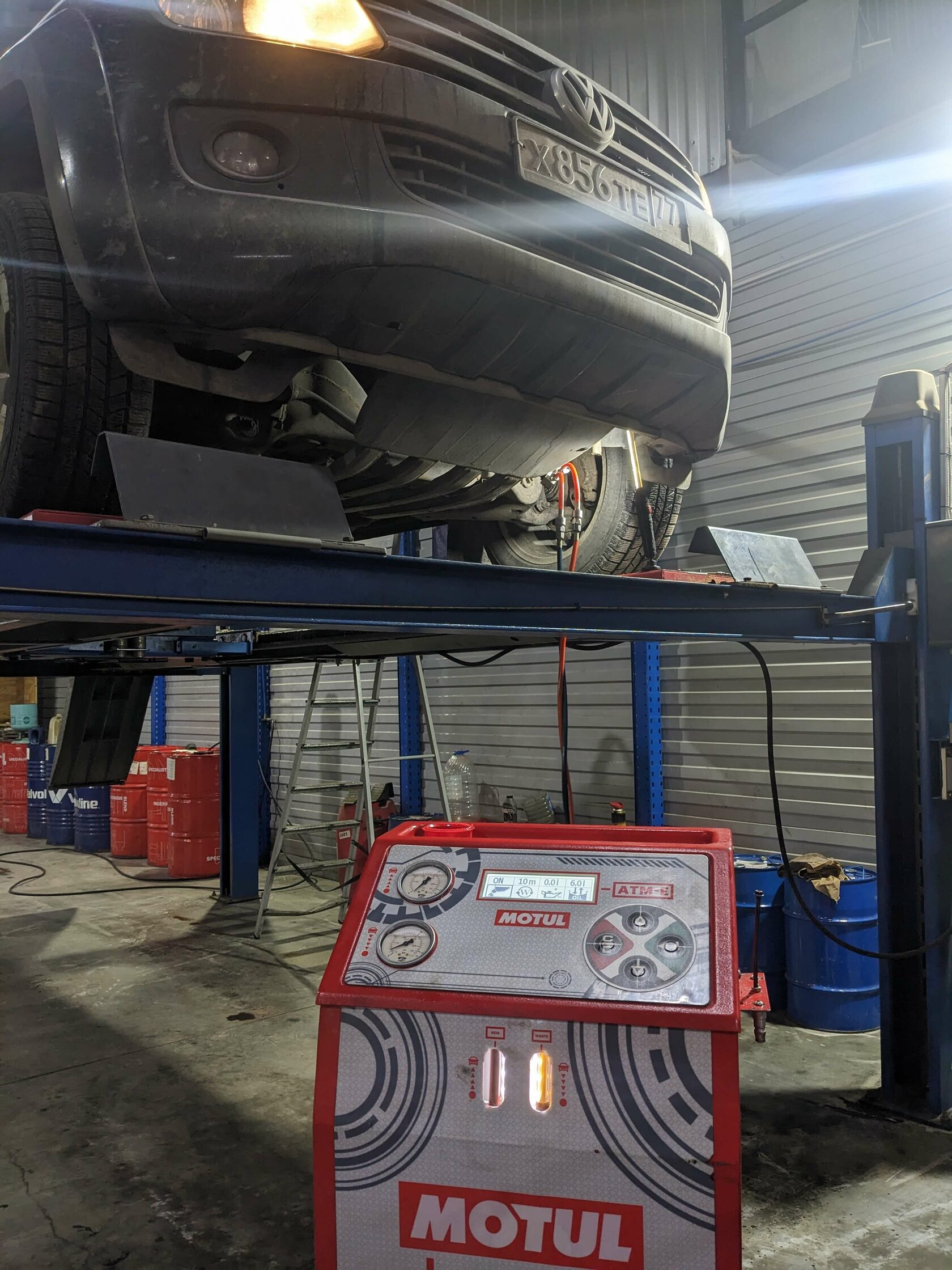 Проверка давления масла АКПП