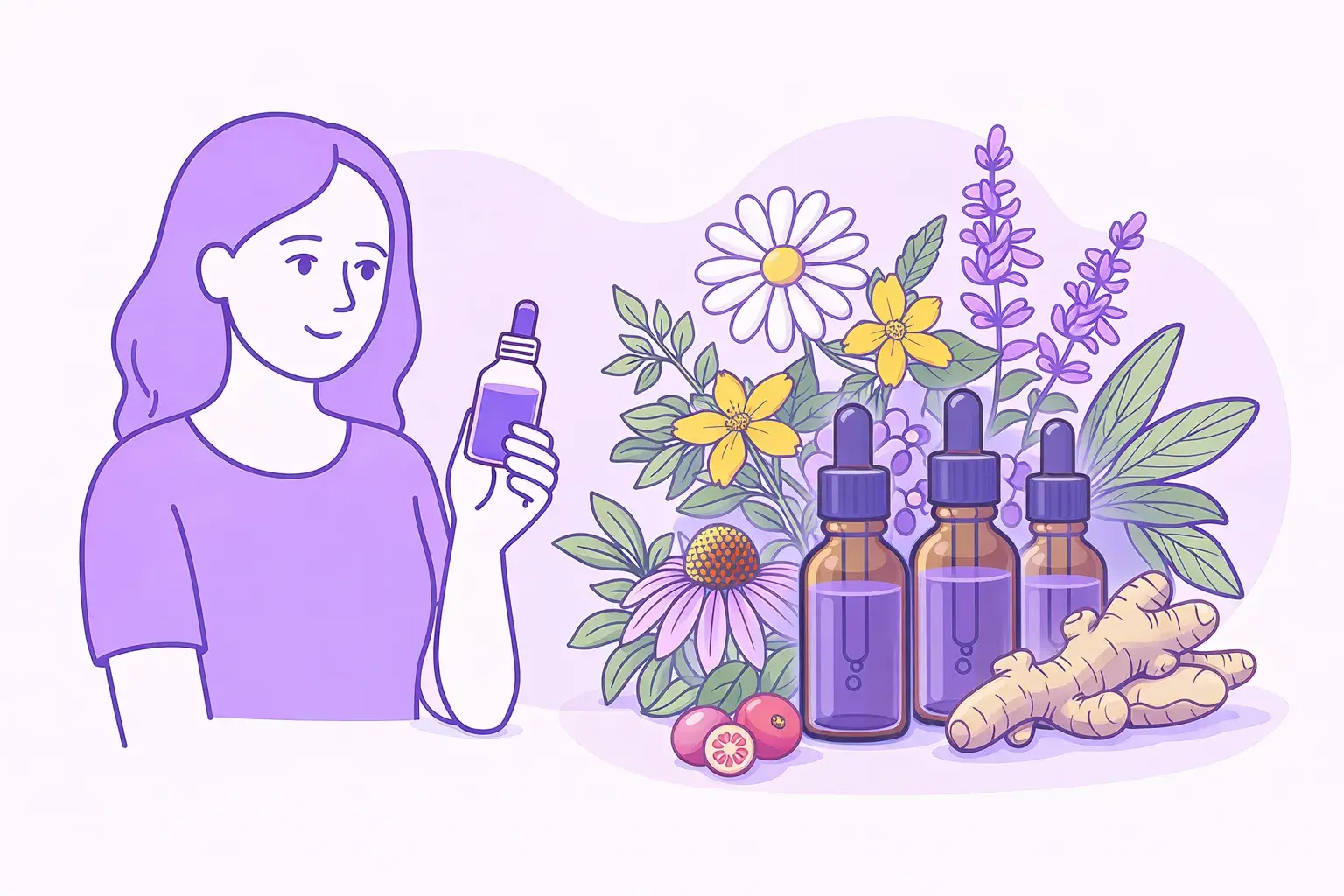 Натуральные экстракты растений для женского здоровья