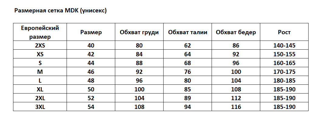 Талия размер женский