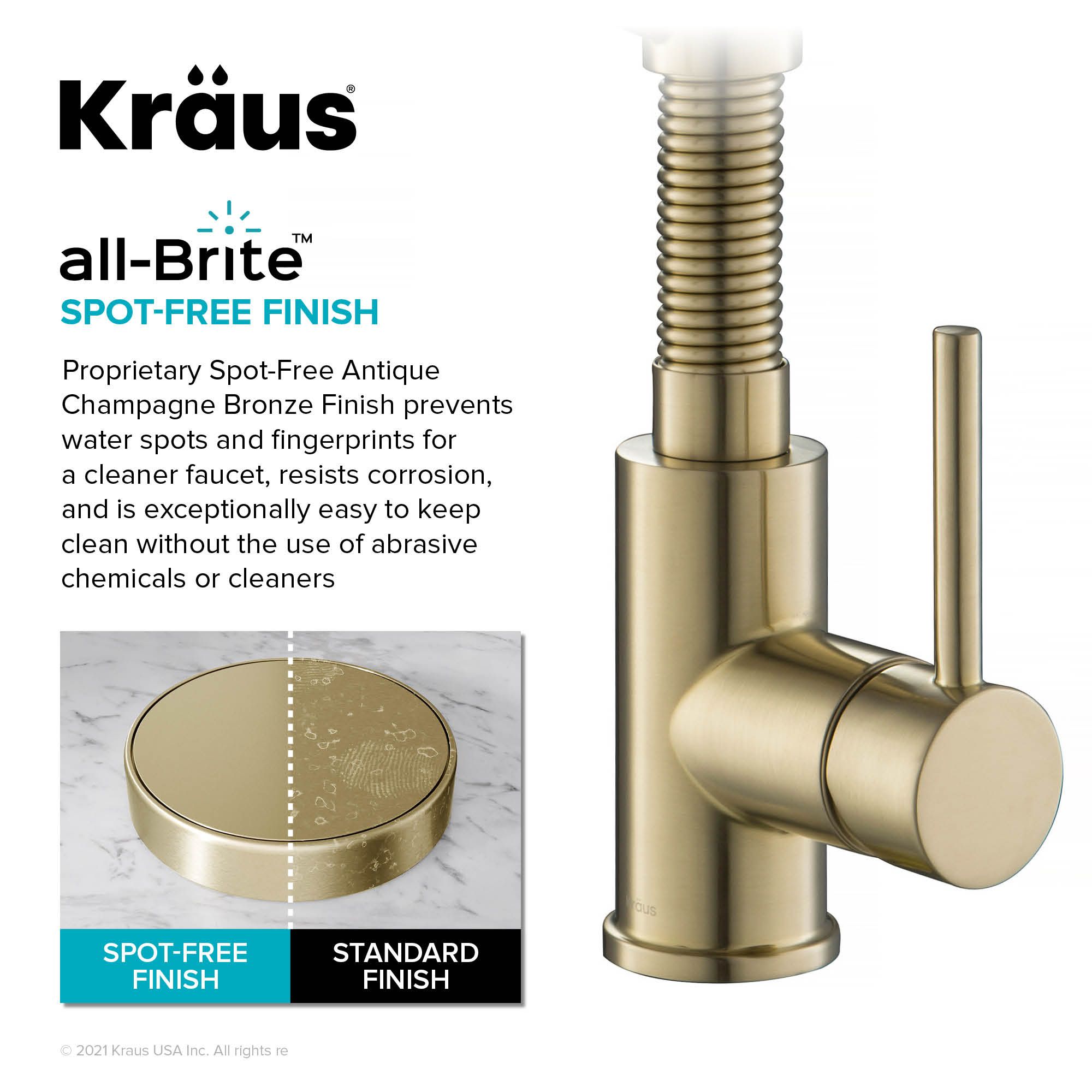 Кухонний змішувач Kraus KFF-1610SFACB - изображение 8