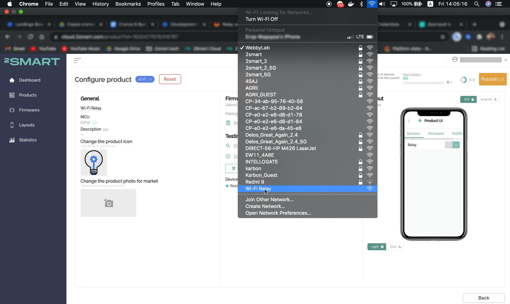 Connect to the device's Wi-Fi network to access the web interfaceConnect to the device's Wi-Fi network to access the web interface