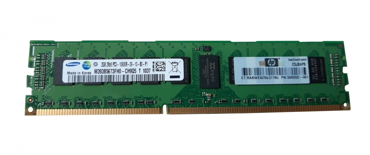 ОЗУ ECC Reg SAMSUNG PC3 10600R DDR3 2ГБ ECC M393B5673FH0-CH9Q5