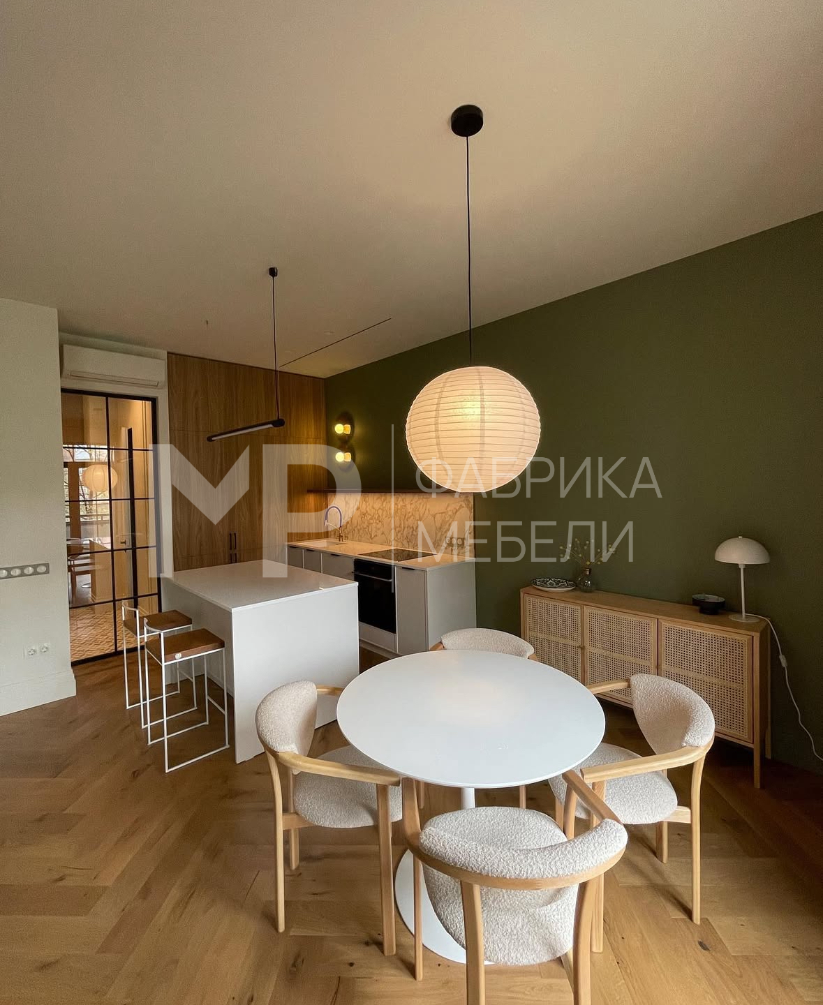 кухня без верхних шкафов