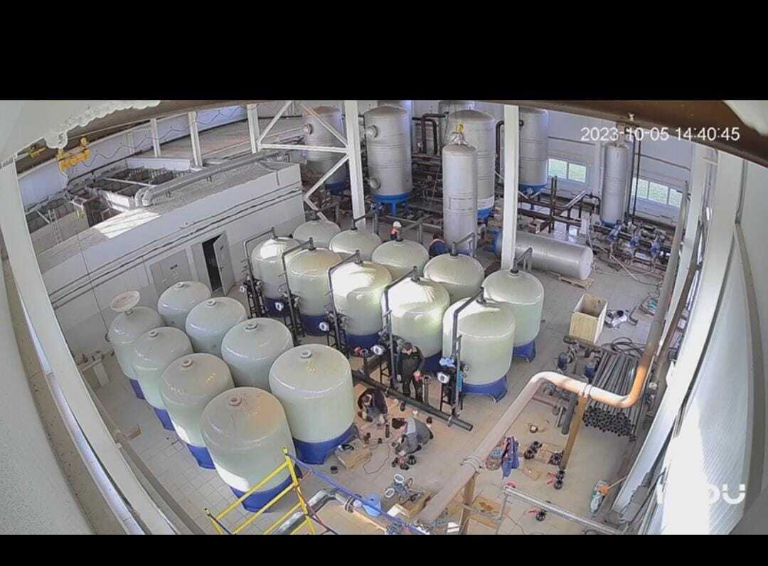 монтаж стеклопластиковых колб 6386 на обьекте