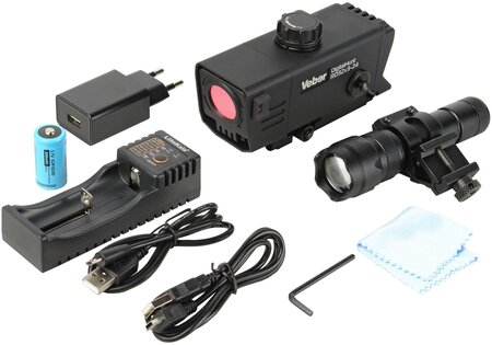 Компактный цифровой прицел Veber DigitalHunt RD32X3-24 с ИК-фонарём