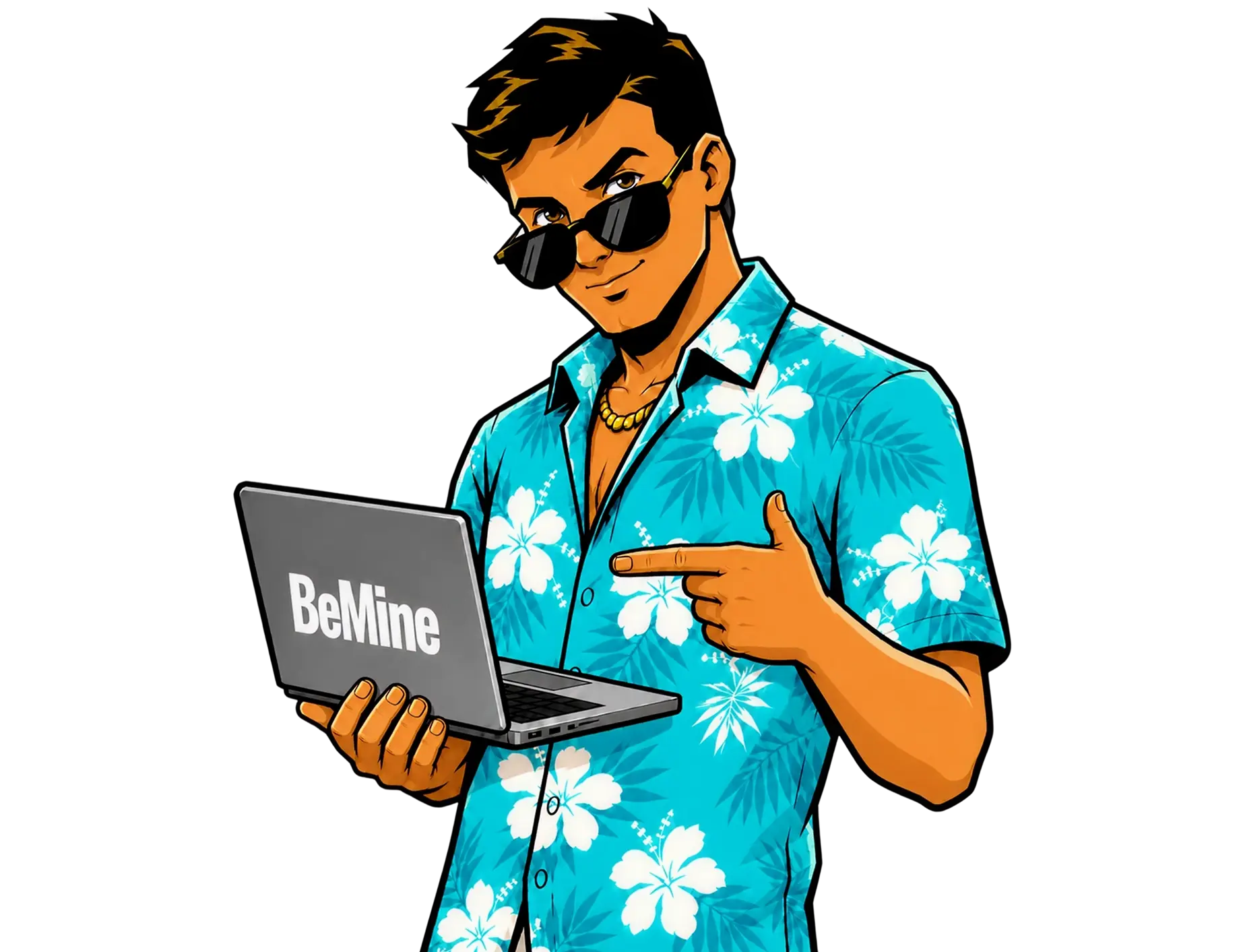 Cosmoboy explaining the BeMine Crypto Summer campaign