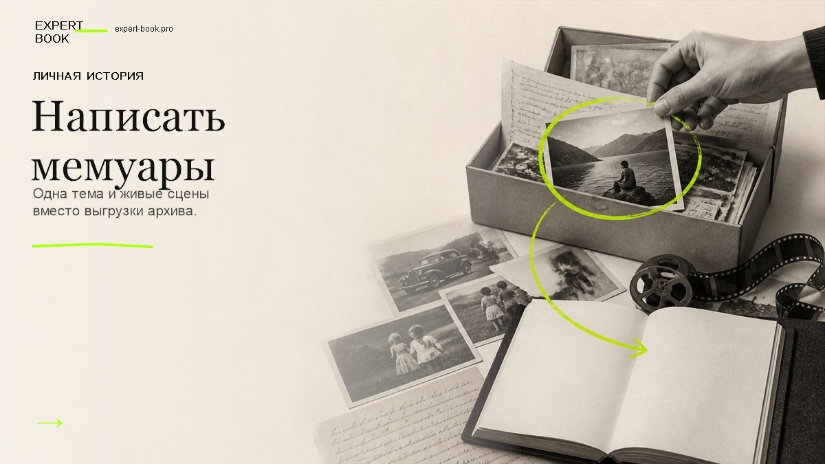 Обложка статьи «Как написать мемуары — и не собрать семейный архив» — Expert Book