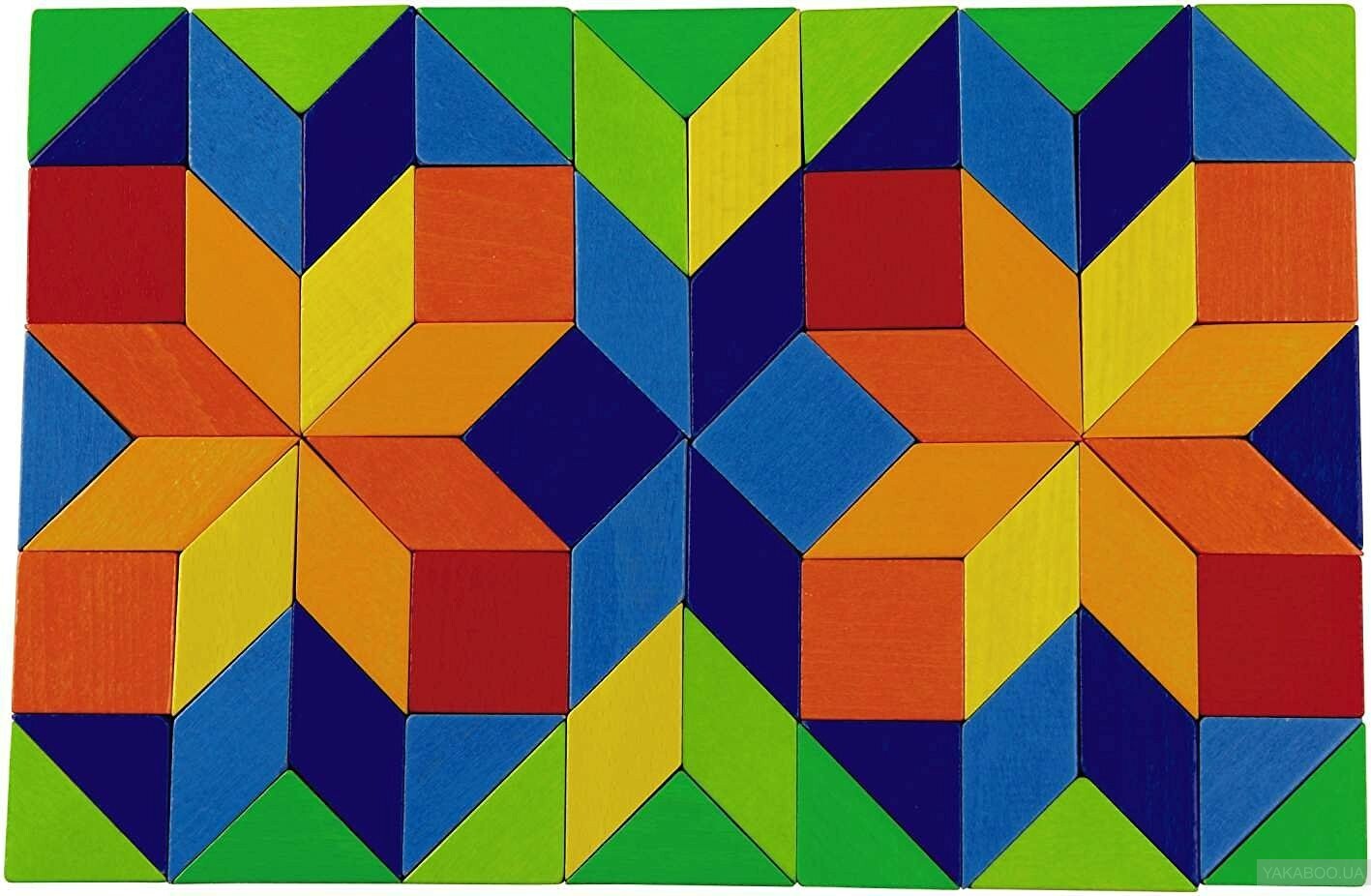 Геометрическая мозайка из многоугольников