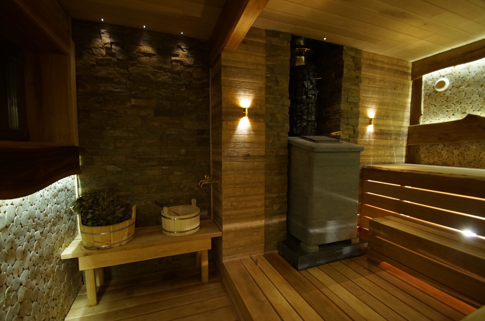 Sauna Health - примеры работ по отделке бани исауны