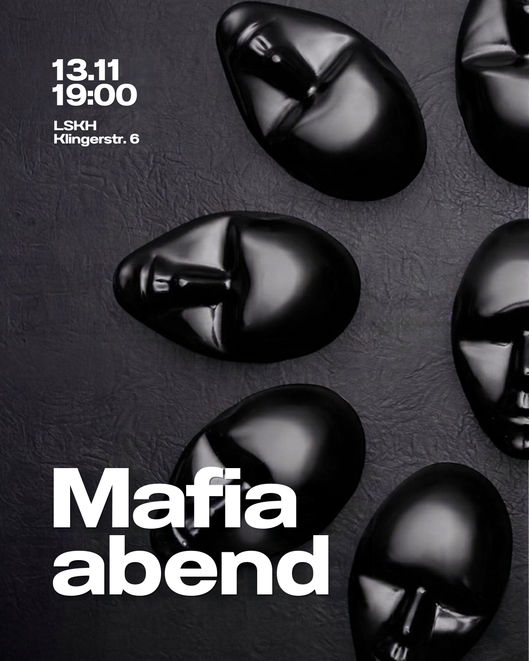Mafia-Spielabend von GWeV im LSKH Frankfurt am 13. November 2026