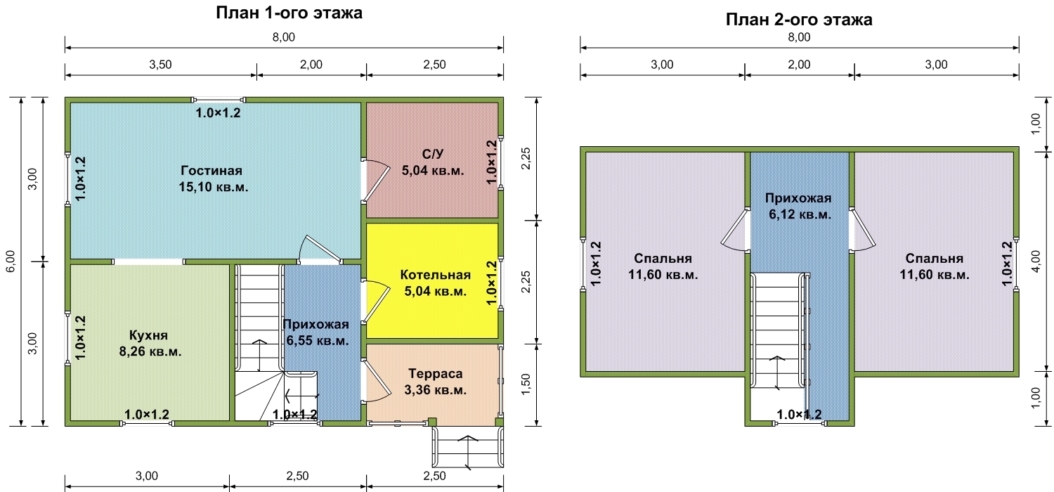 План дома 7 8 с мансардой