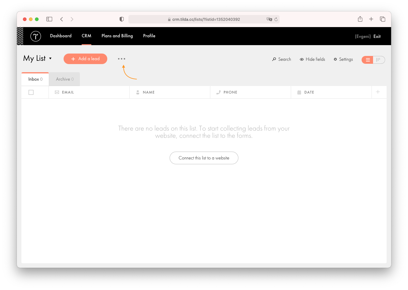 Tilda CRM │ Tilda Help Center