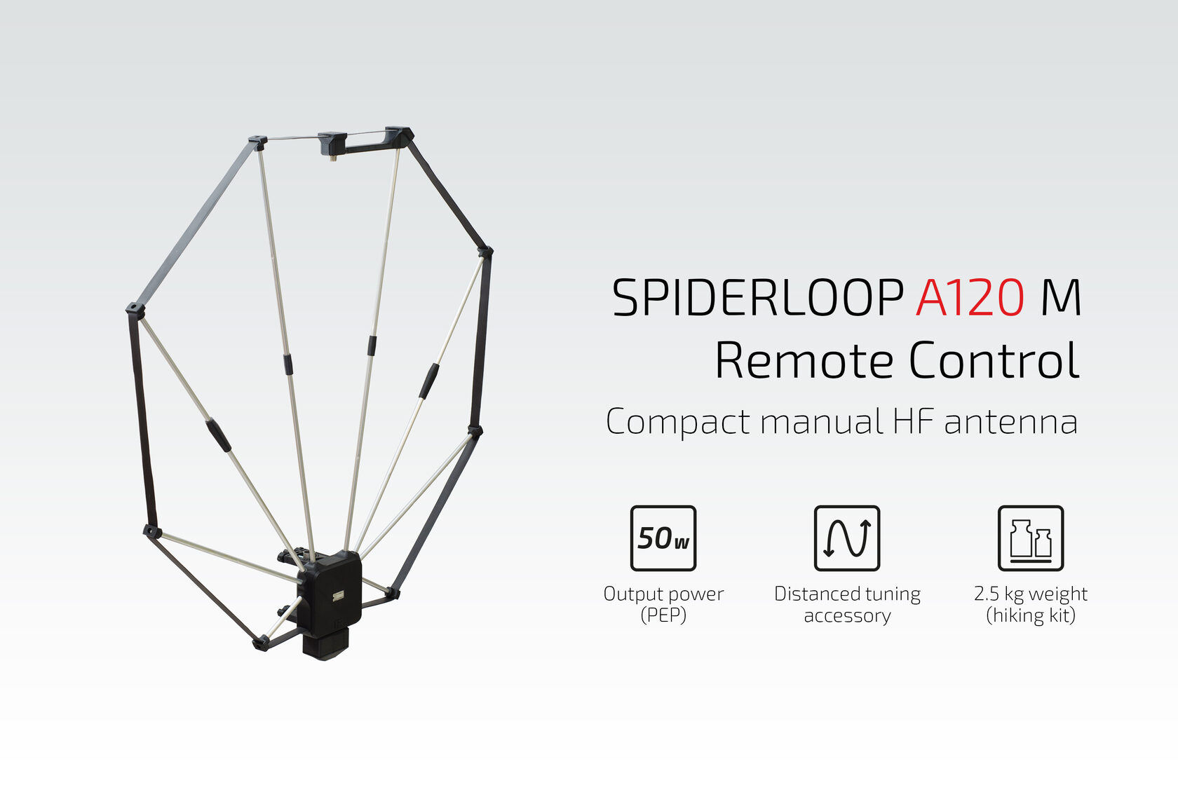 Походная КВ антенна SPIDERLOOP A120 M | HQ magnetic