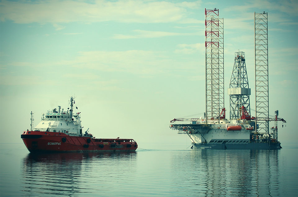 Буксировка буровой CASPIAN DRILLER из Астрахани в Казахстан