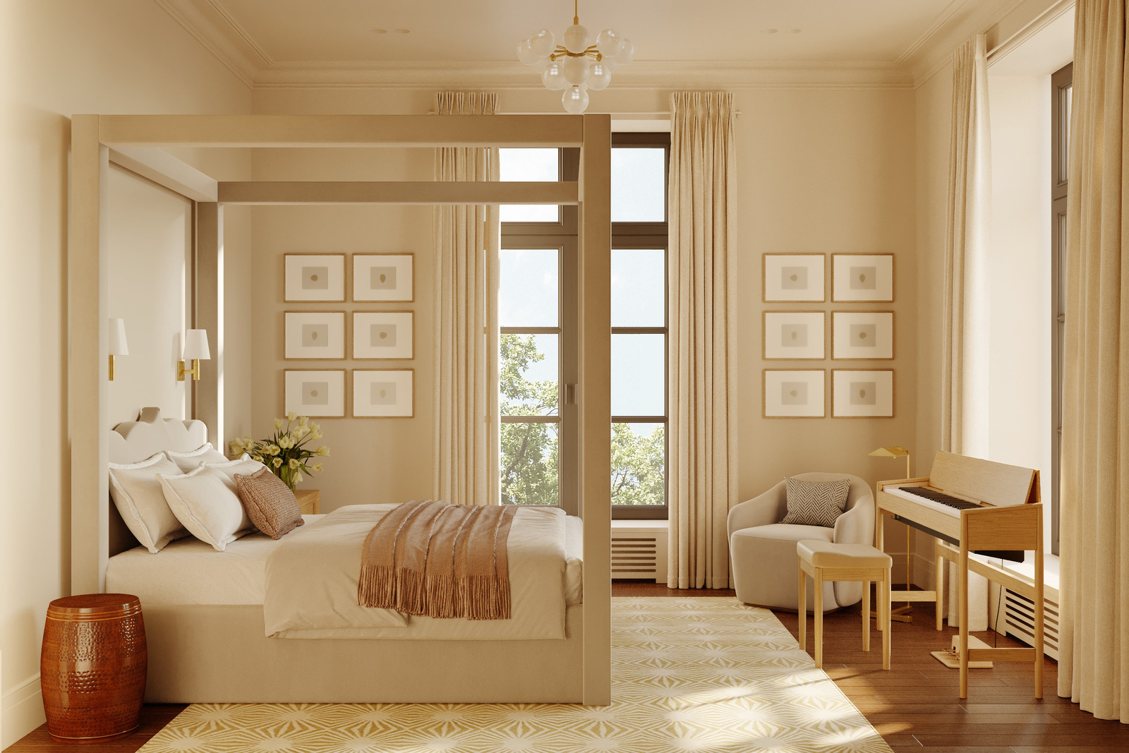 Ковёр The Rug Company в интерьере детской комнате дочери в загородном доме дизайнера интерьера Екатерины Фёдоровой