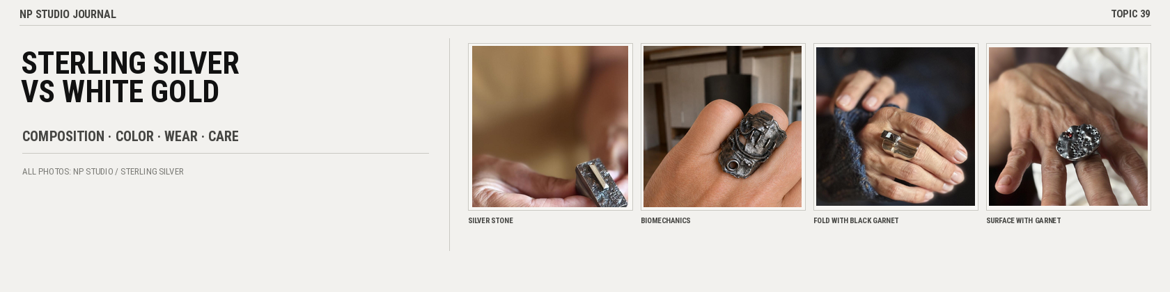 Sterling silver vs white gold: composition, color, rhodium, wear, maintenance and cost