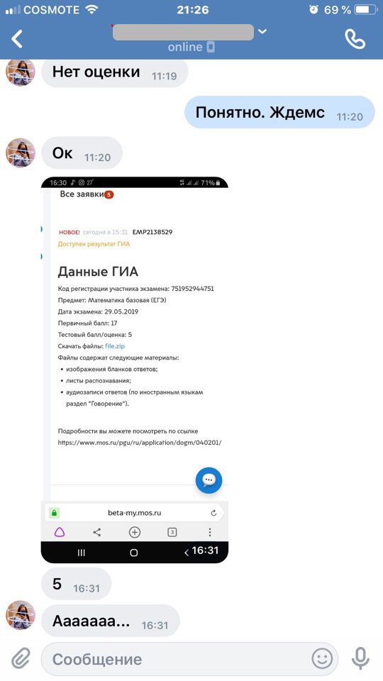 Отзыв о подготовке к ОГЭ