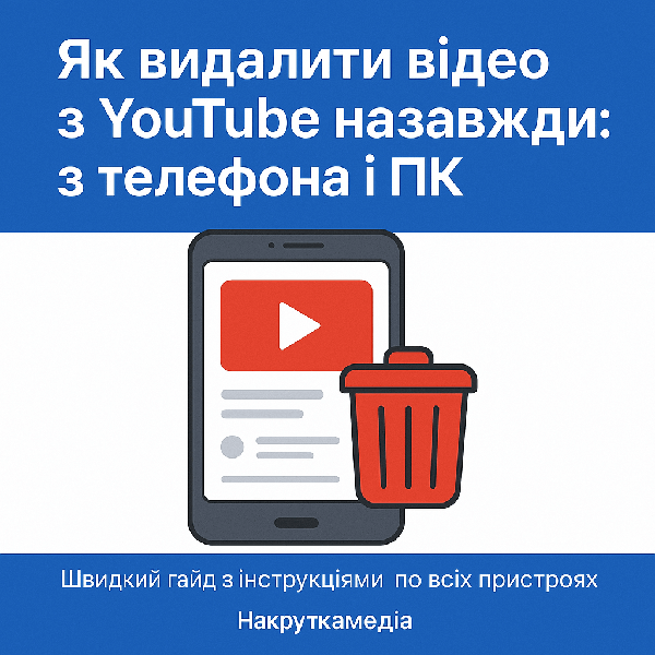 Як видалити відео з YouTube назавжди