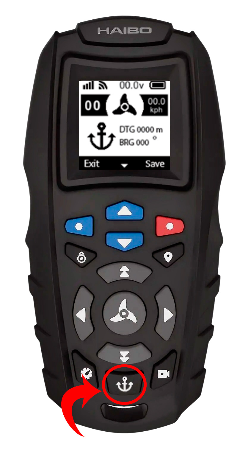 Носовой электромотор Haibo iPenguin P70(P001) / P90(P002) / P125(P003) режим якоря (Anchor  Mode)