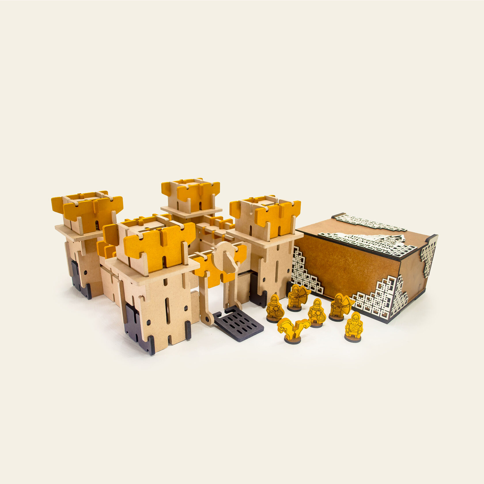 Деревянный конструктор «Медвежья застава» из серии Крепости Деревянного государства