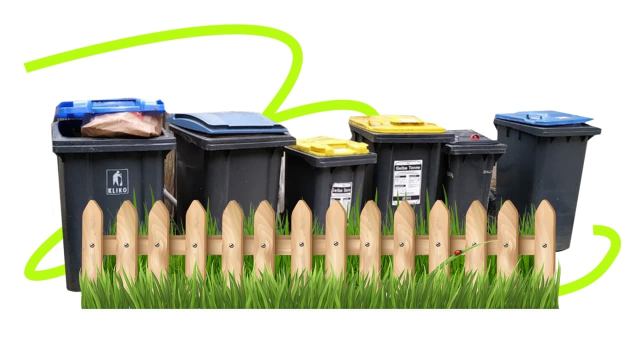 В Германии для сбора отходов ставят четыре контейнера. Источник изображения: Зелёный