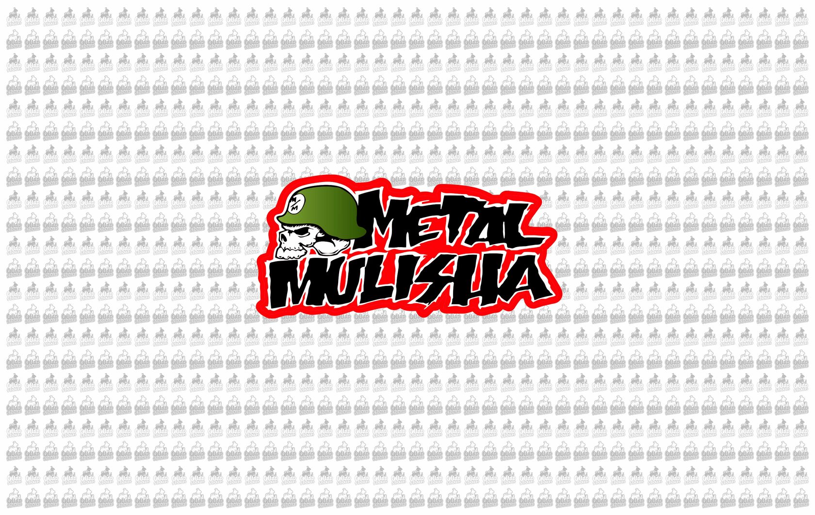 Наклейка Metal Mulisha лого.