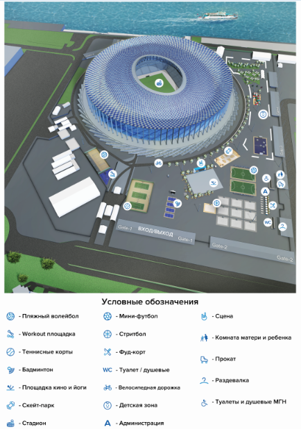 Карта стадиона нижний новгород