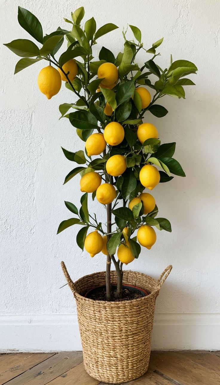 Potted plant on wooden shelf