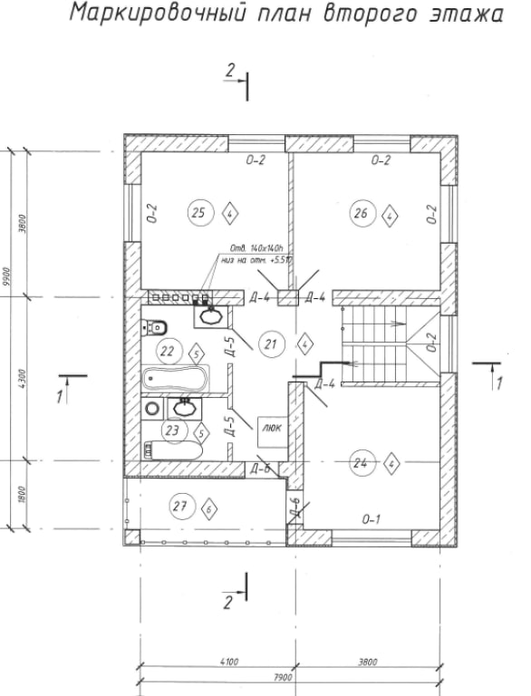 Проект одноэтажного дома площадью 155 м2