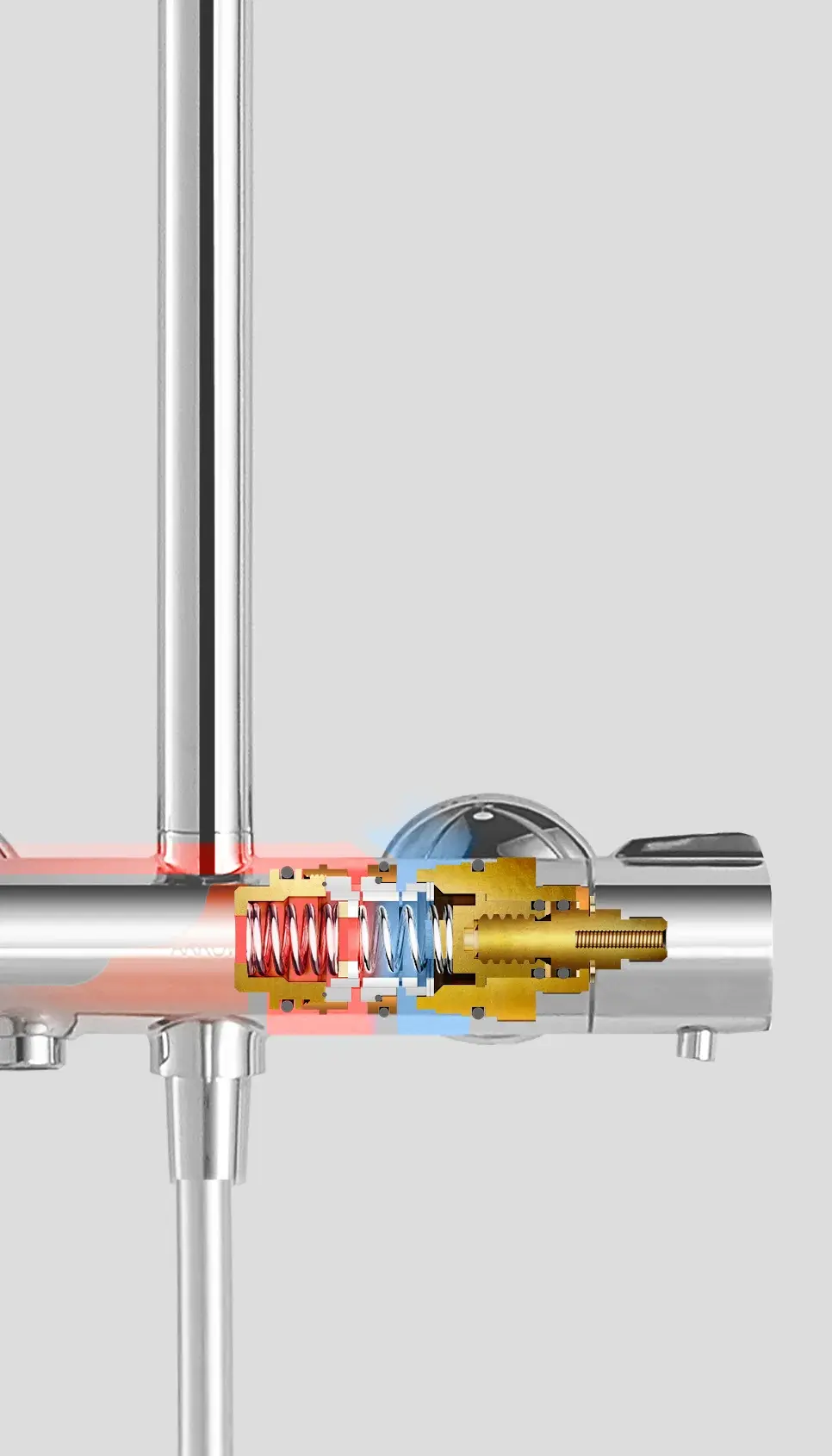 Строение термостата душевой системы