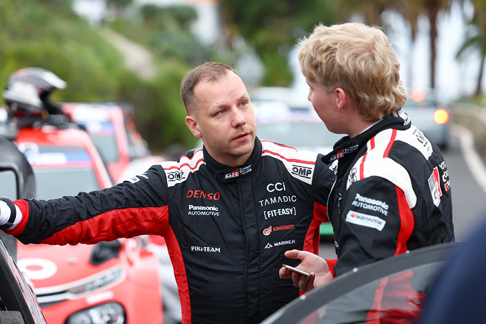 Йонне Халттунен и Калле Рованпера (Toyota), ралли Канарских островов 2025 / Фото: Toyota Gazoo Racing WRT