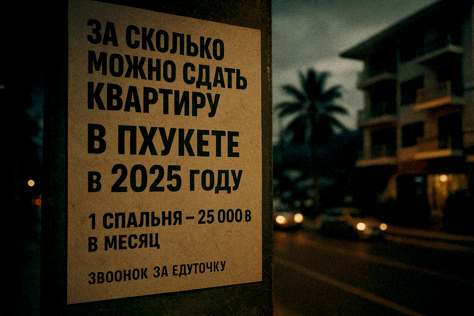 За сколько можно сдать квартиру в Пхукете в 2025 году