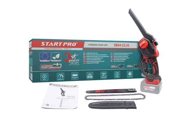 акумуляторна міні пила START PRO SBS4-21/8 безщіткова 6800 об хв швидка