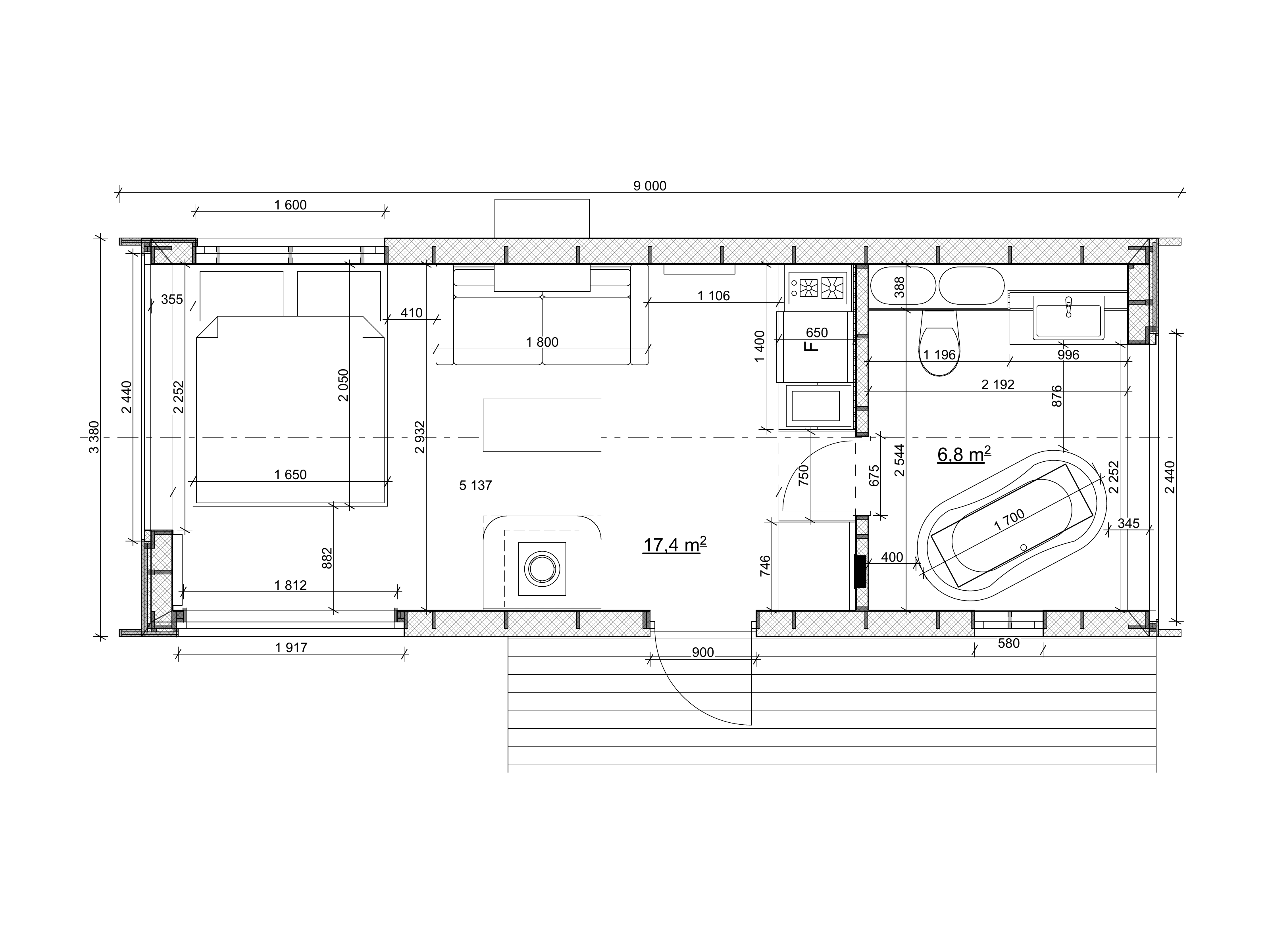 TETFLAT 044 — планировка