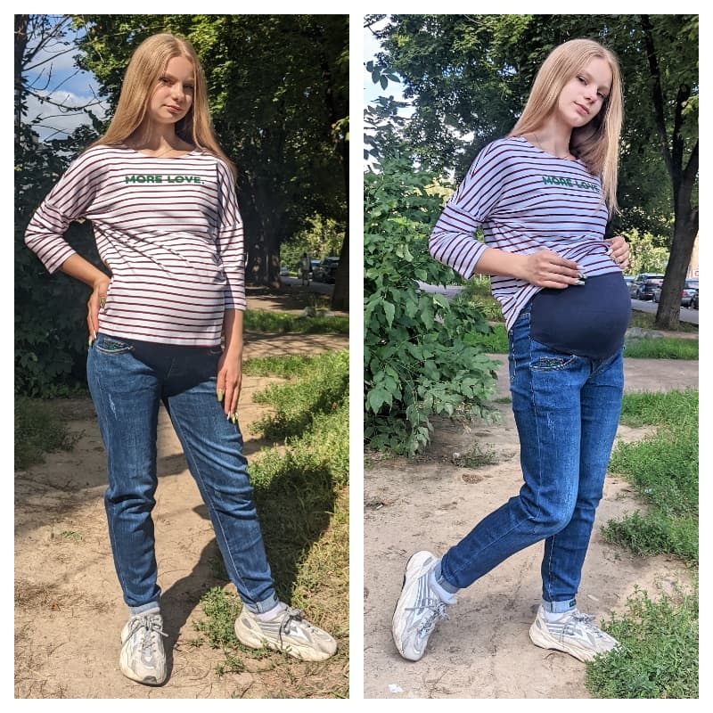 Осенние джинсы для беременных