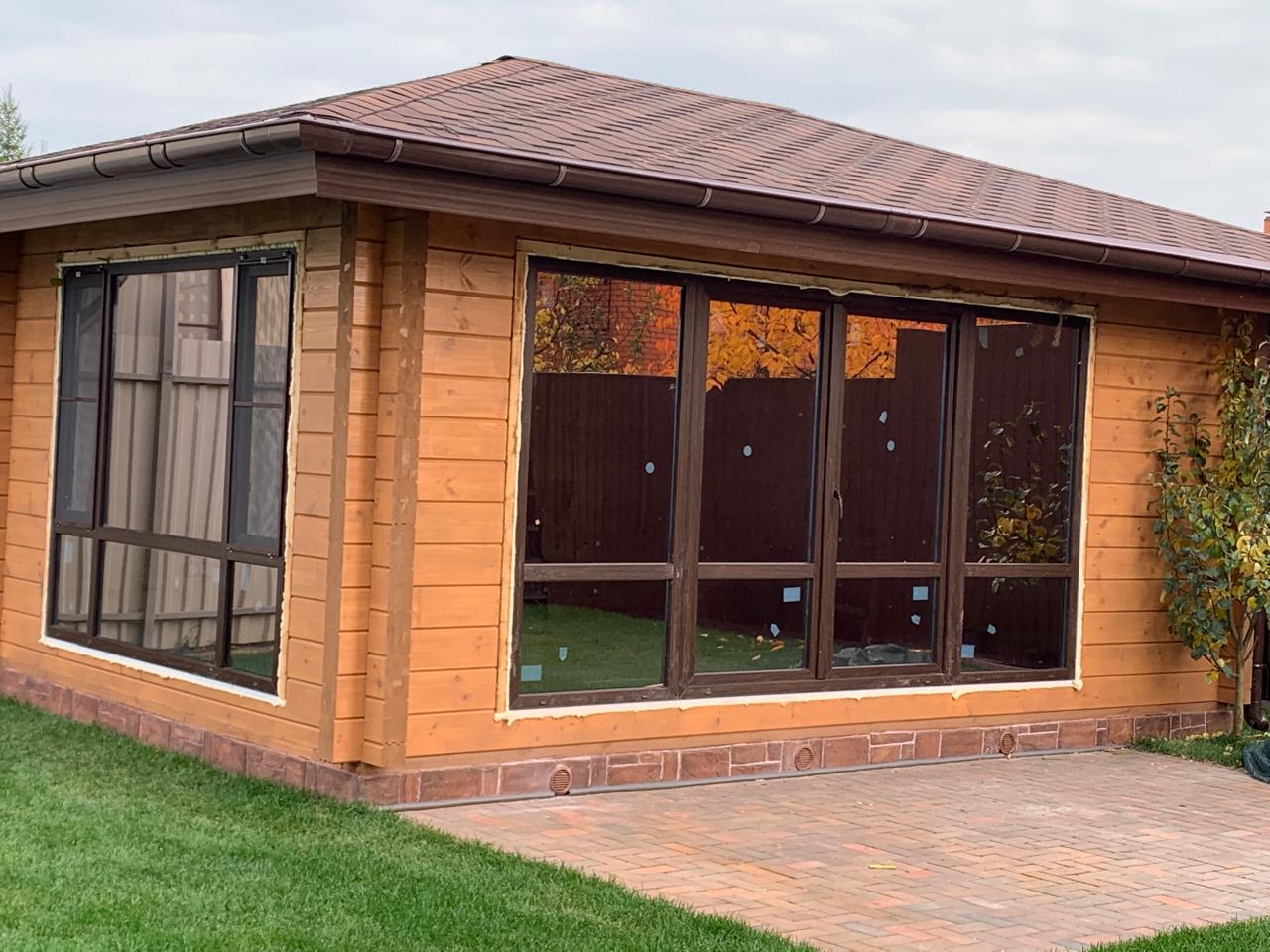 Остекление беседки