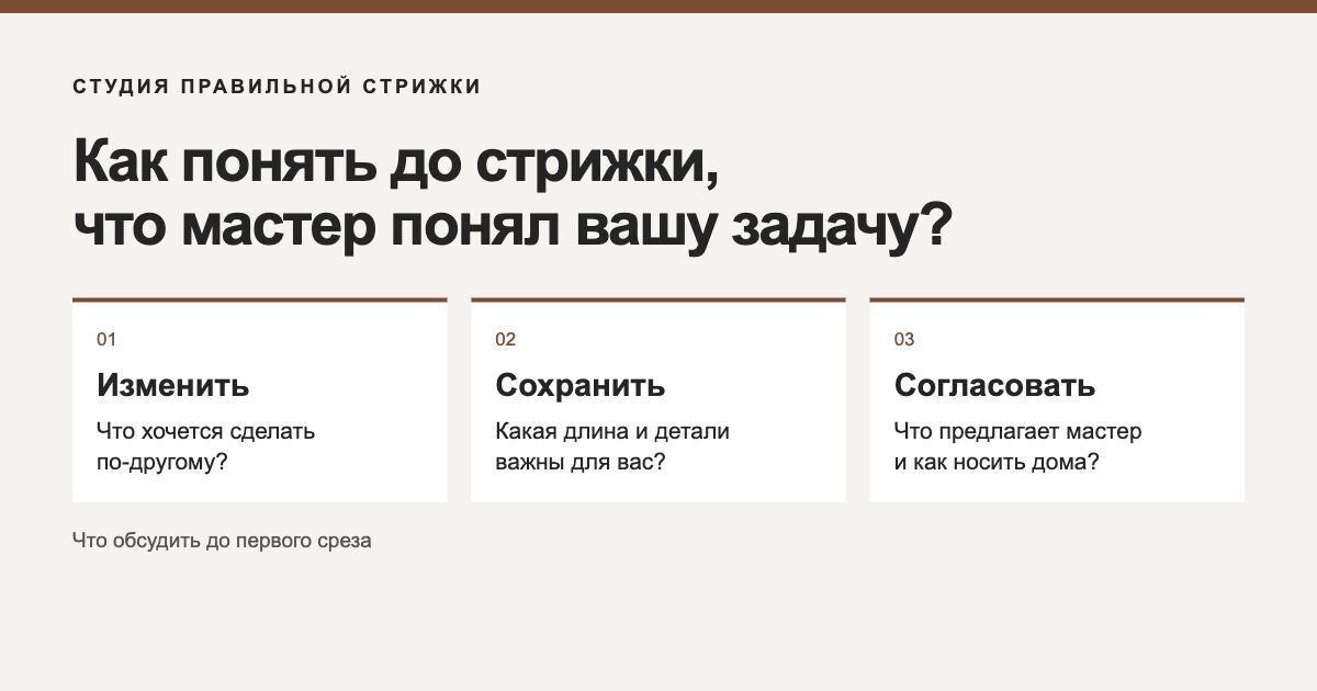 Что обсудить до первого среза: изменить, сохранить, согласовать