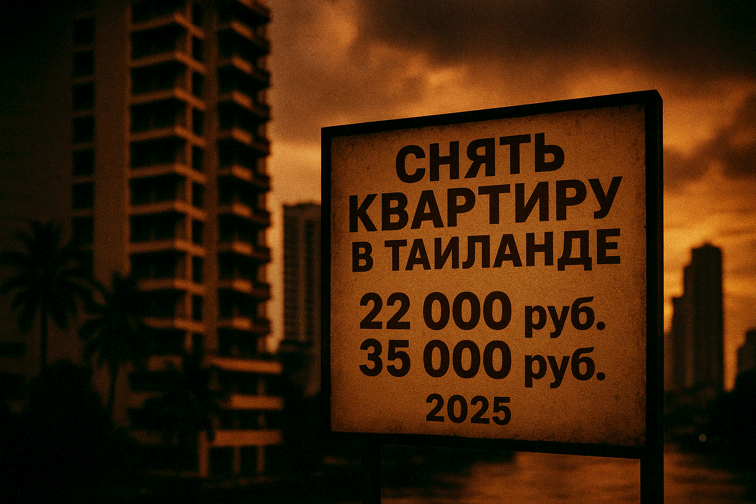 Снять квартиру в Таиланде: цены в рублях 2025 30.06.2025 Цены • Аренда • Советы  Поиск жилья в Таиланде в 2025 году Хотите снять квартиру в Таиланде на месяц, зиму или год? В 2025 году аренда на Пхукете — это по-прежнему выгодно: студии от 10,000 THB (~26