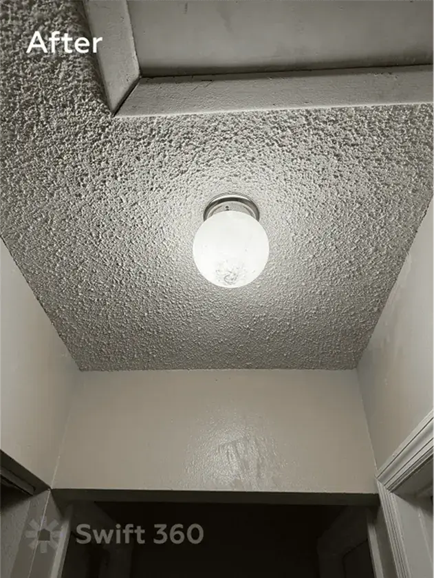 Swift360 - Handyman Orlando - Result job - Popcorn Texture Repair - After