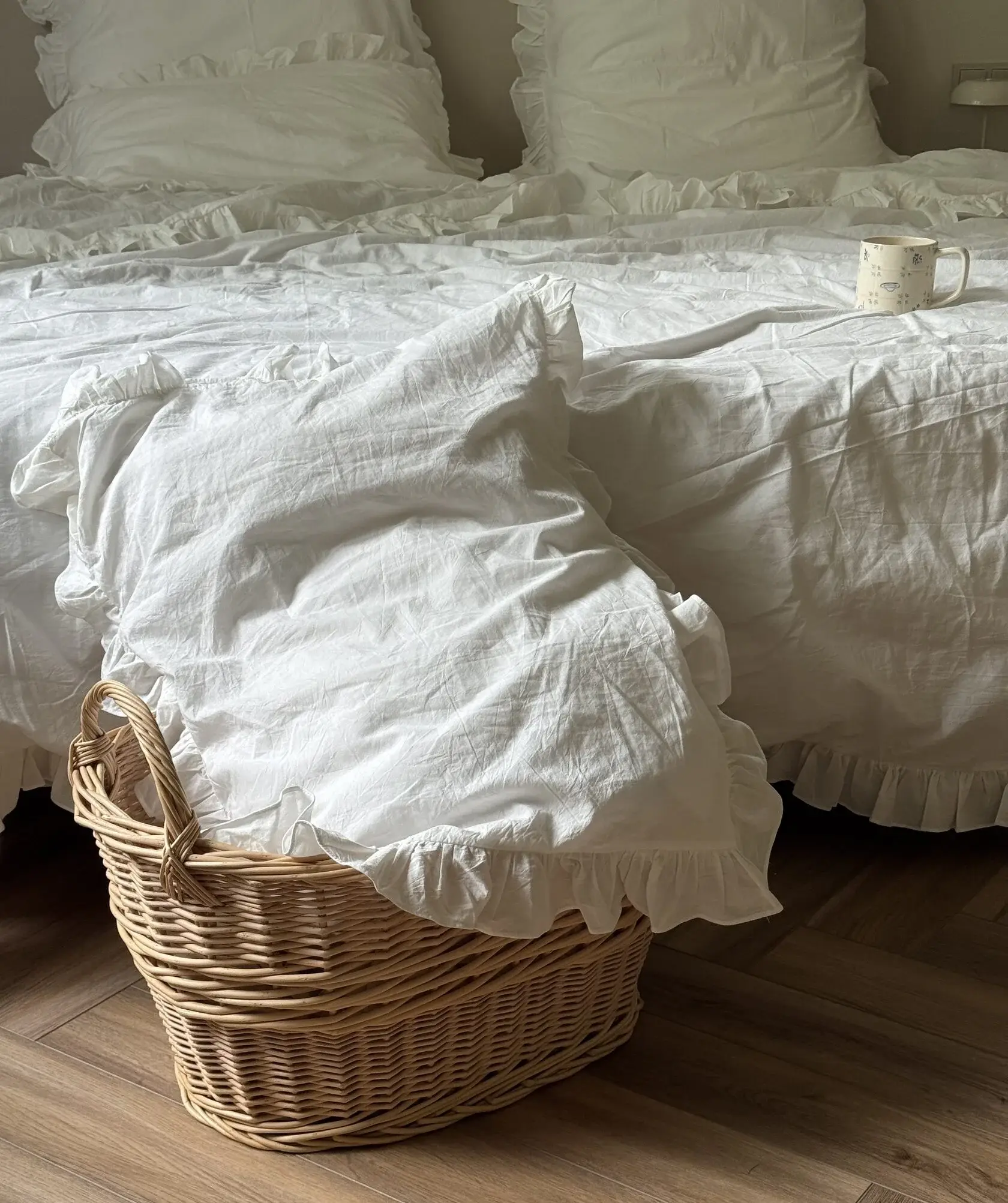 Ткань для постельного белья варёный хлопок — мягкая фактурная поверхность без блеска