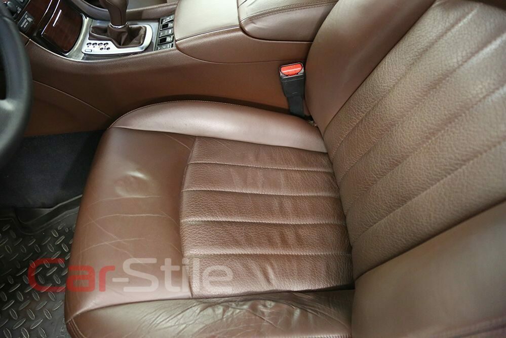 Ремонт кожаной обивки сидений на Инфинити | Фото работ