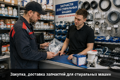 Заказ, доставка запчастей для стиральной машины