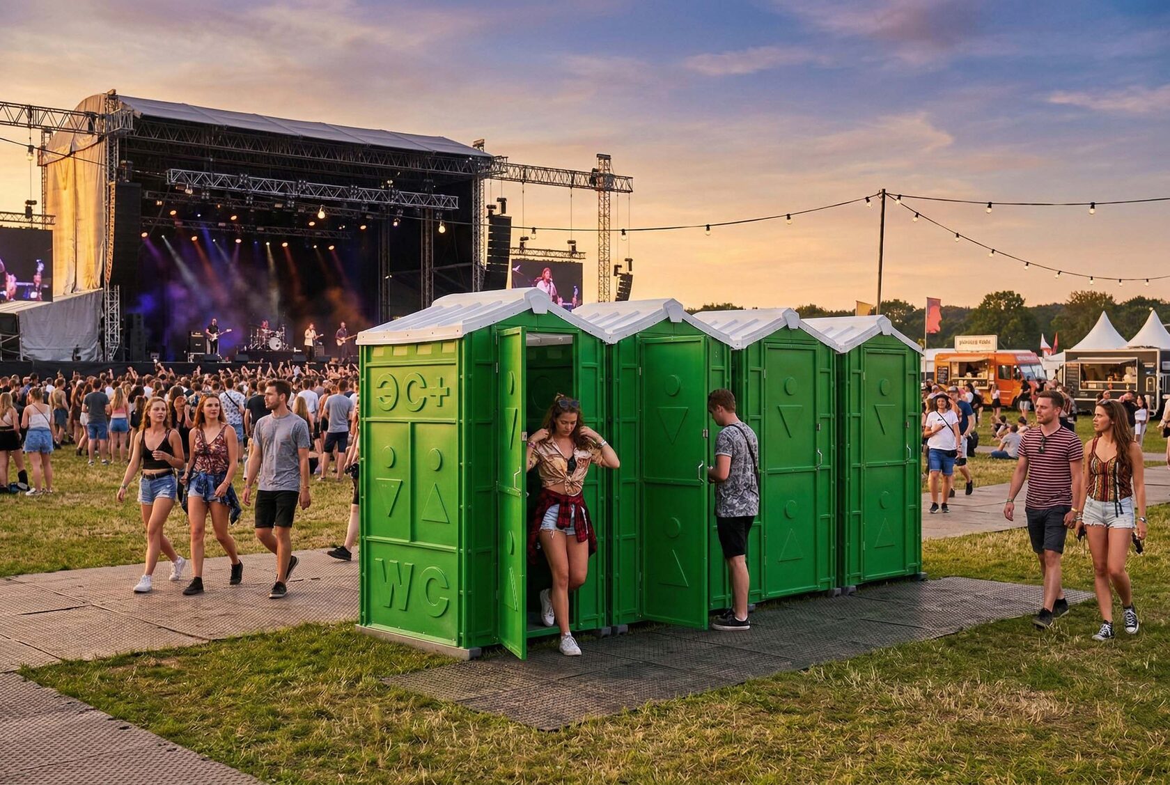 Туалетные кабины на мероприятия