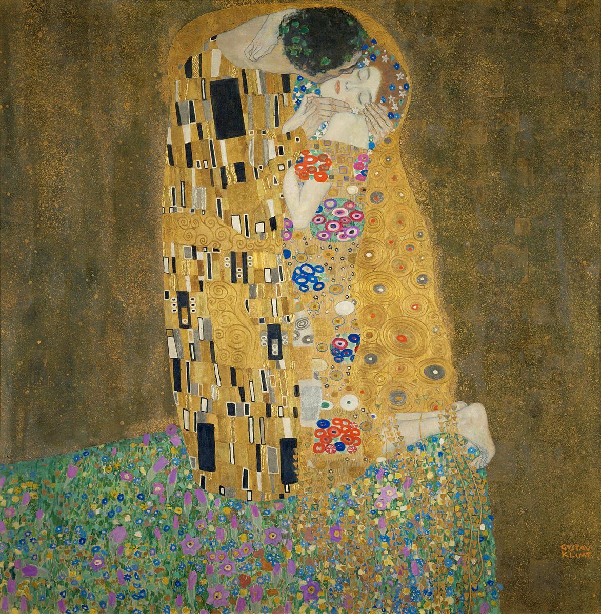 Густав Климт — «Поцелуй» (1907–1908)