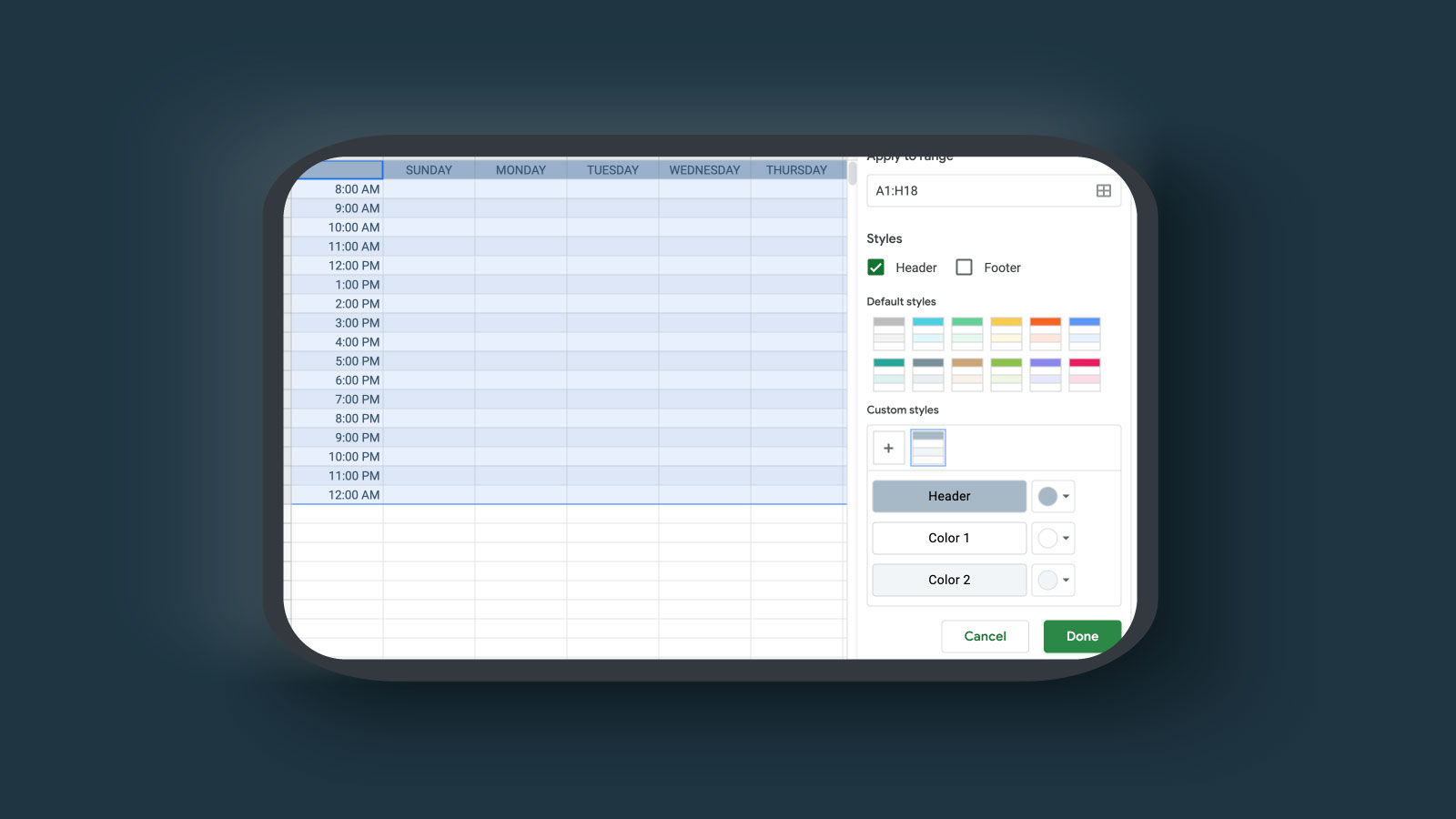 How to Make a Google Spreadsheet Schedule Template