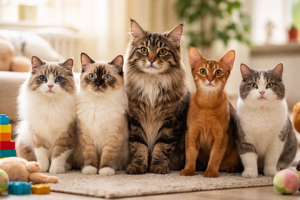 породы кошек для детей
