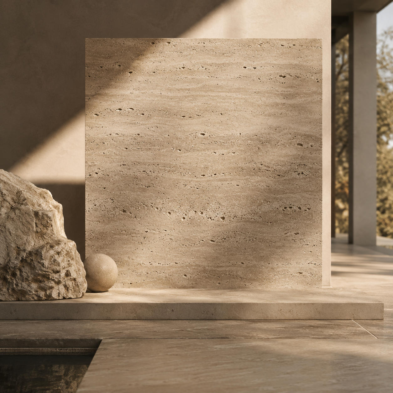 Limestone material detail