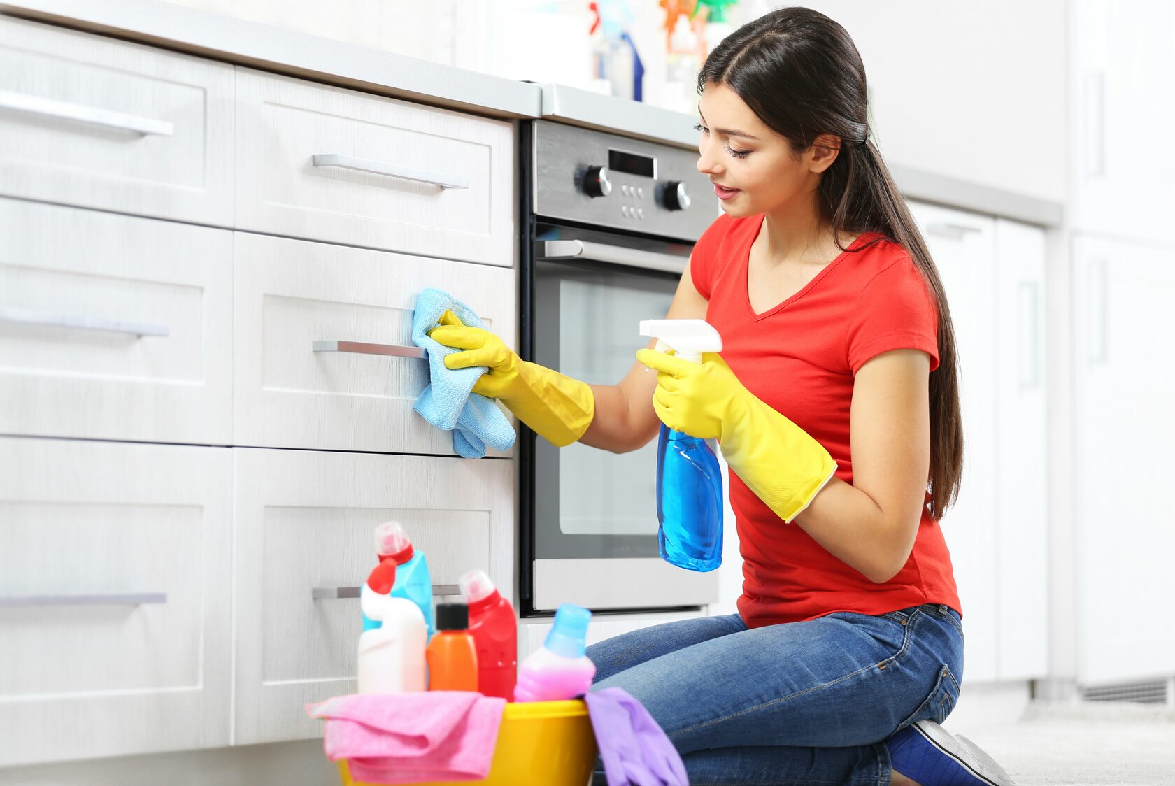 Мытье кухни и фасада