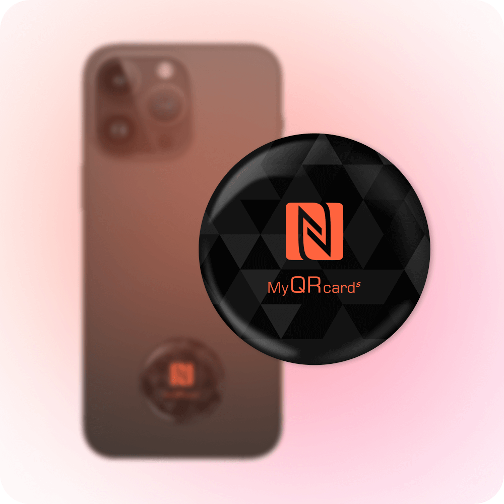 NFC-стикер 3D с виртуальной визиткой в мобильном приложении