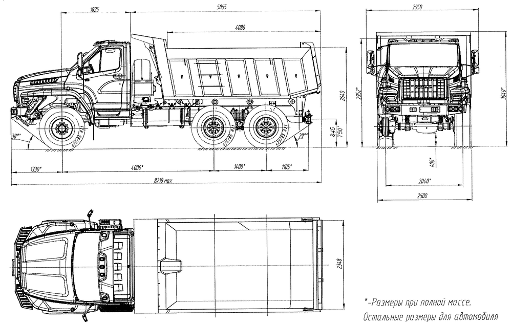 Шасси урал некст чертеж